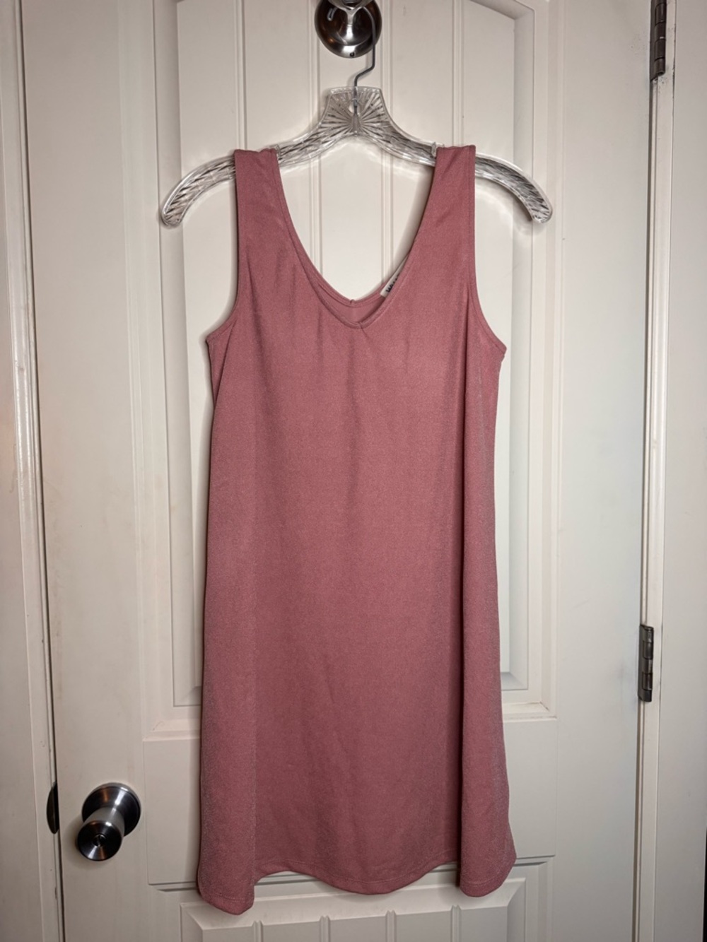 Wallflower Sleeveless V-Neck Mini Dress in Pink Woman’s Size Small